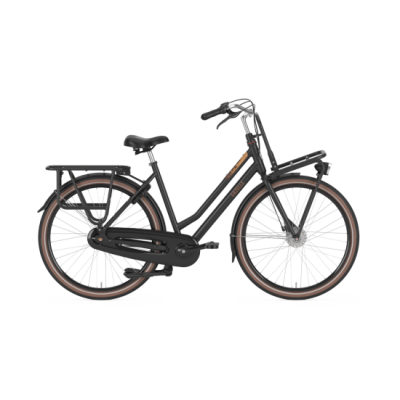Gazelle HeavyDuty nl Dames 54 Cm Zwart Mat 54 Cm 28"